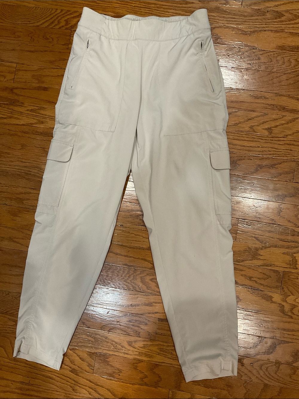 Athleta Chelsea Cargo Lined Pants Light Khaki